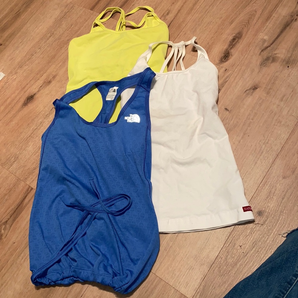 The North Face and Hardtail workout tanks